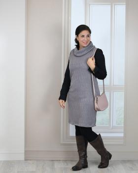 Preview: Papierschnittmuster lillesol women No.67 Pullunder & Kleid Tira